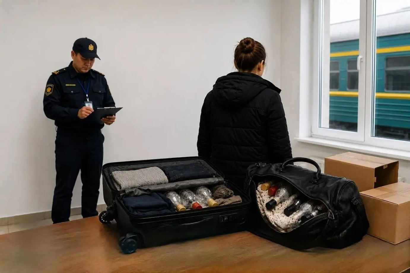 Гражданку Узбекистана оштрафовали за контрабанду алкоголя в Мангистау