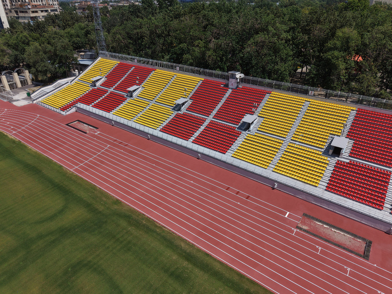 New international-standard running rracks completed at Dolon Omurzakov Stadium in Bishkek