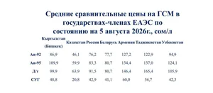 Антимонопольная служба сравнила цены на ГСМ в странах ЕАЭС и соседних государствах