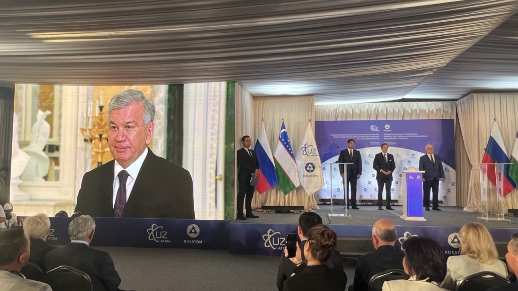 Президенты России и Узбекистана дали старт строительству первого энергоблока АЭС в Джизаке