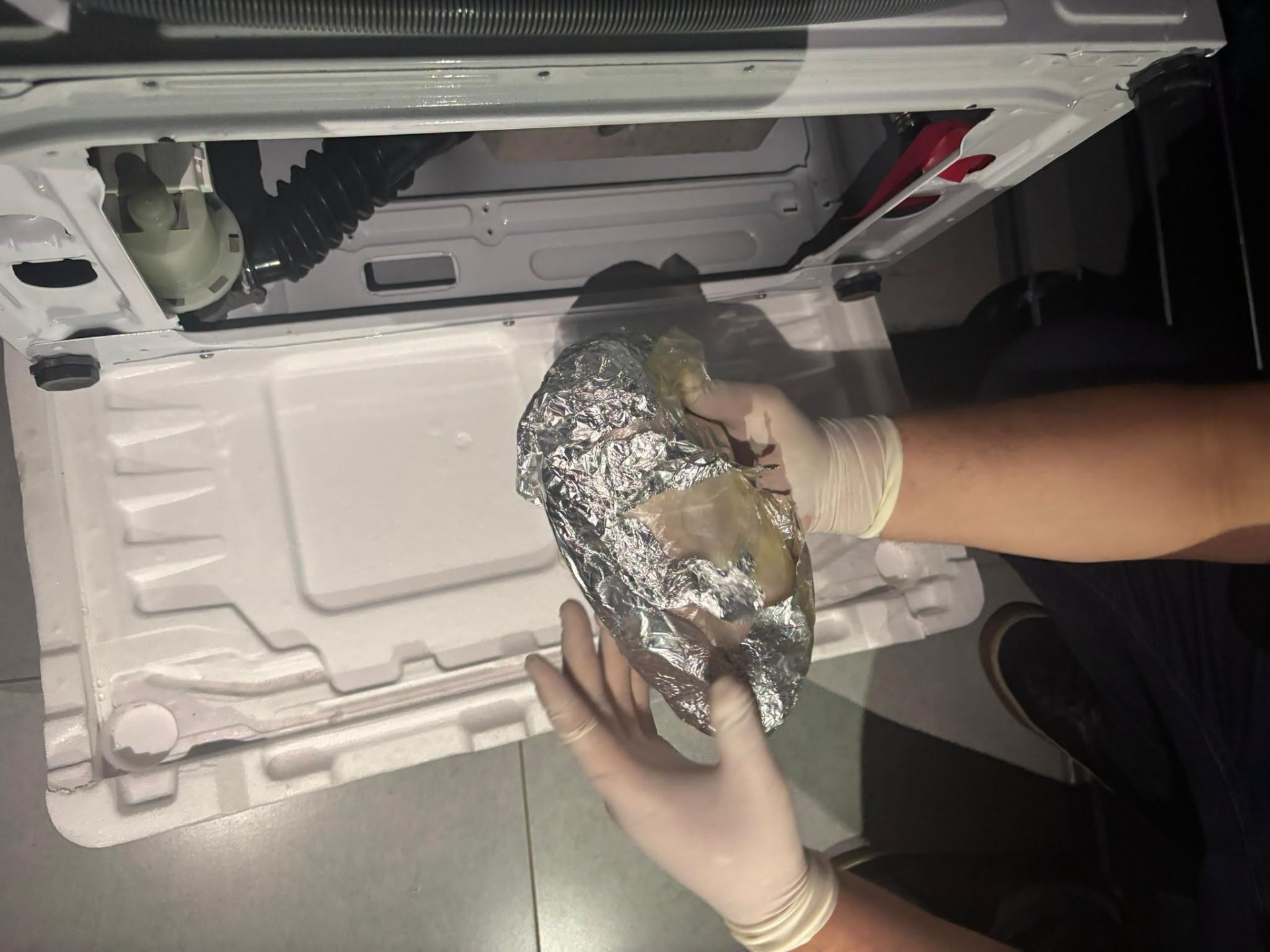 About one kilogram of drugs hidden in washing machine sent to Bishkek