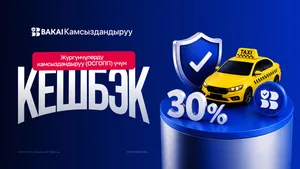 BAKAI Страхование: кешбэк 30% на обязательное страхование пассажиров для такси и перевозчиков