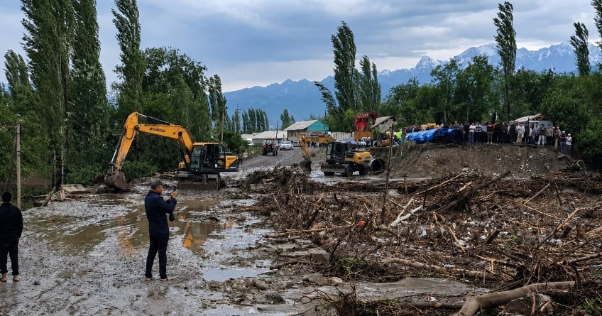Nearly twice as many mudflows recorded in Kyrgyzstan in 6 months as in 2024
