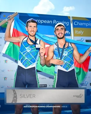 Гребцы из Азербайджана стали серебряными призерами чемпионата Европы-ФОТО