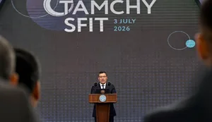 Садыр Жапаров открыл финансовую инвестиционную территорию "Тамчы"