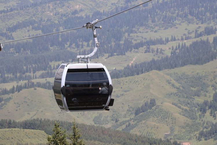 International media tour participants visit Ala-Too Resort mountain cluster