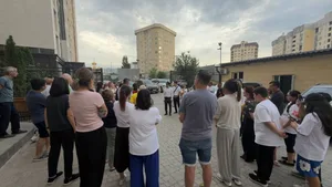 В Бишкеке на месте АЗС строят многоэтажку