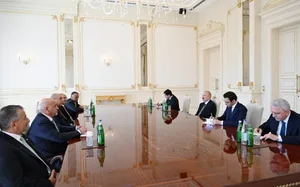 Президент Ильхам Алиев принял делегацию Палаты представителей Иордании
