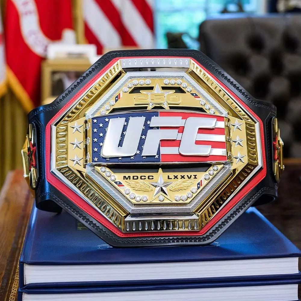 Победители главных титульных поединков турнира UFC у Белого дома получат чемпионские пояса эксклюзивного дизайна