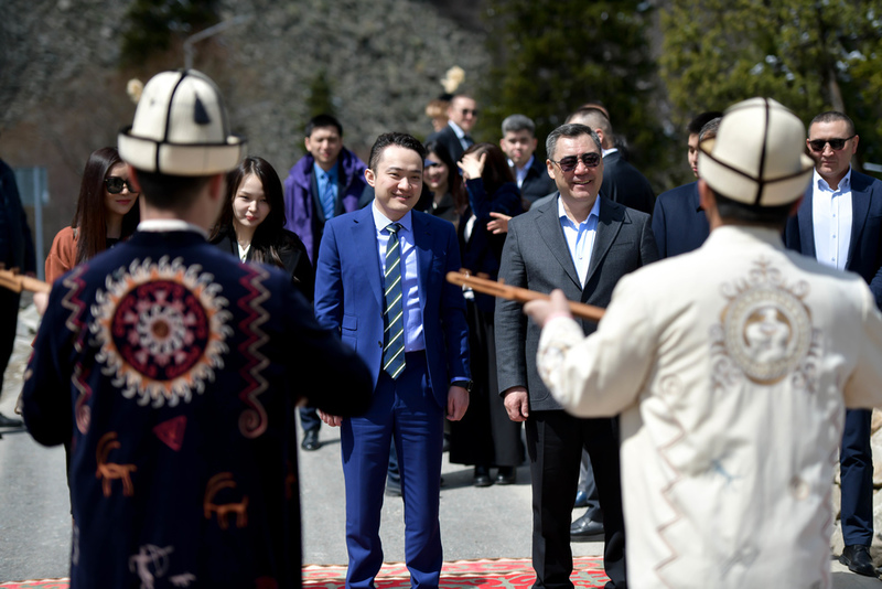 President Japarov and Justin Sun visit Ala-Archa ethno-cultural program showcasing Kyrgyz nomadic heritage