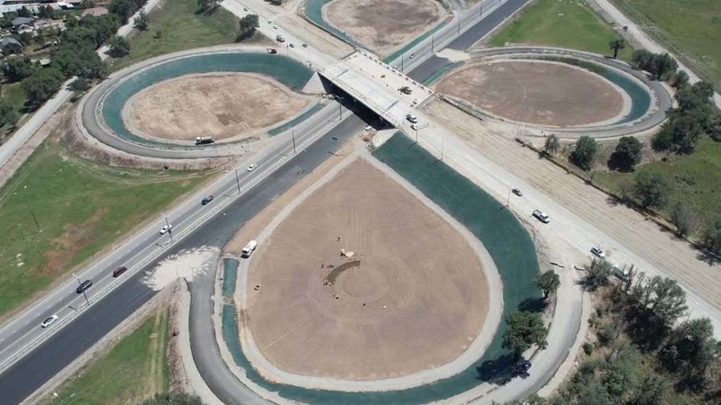 24,000 square meters of turfgrass planted on highway to Manas International Airport for SCO summit
