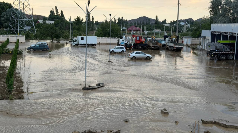 Сель оставил без электричества Баткен и близлежащие села (фото)