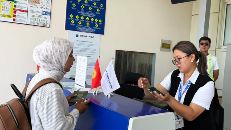 First direct flight from Batken lands at Issyk-Kul International Airport