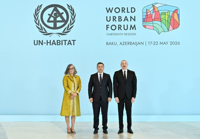 Садыр Жапаров Бакуда өтүп жаткан Бүткүл дүйнөлүк шаарлар форумуна катышууда