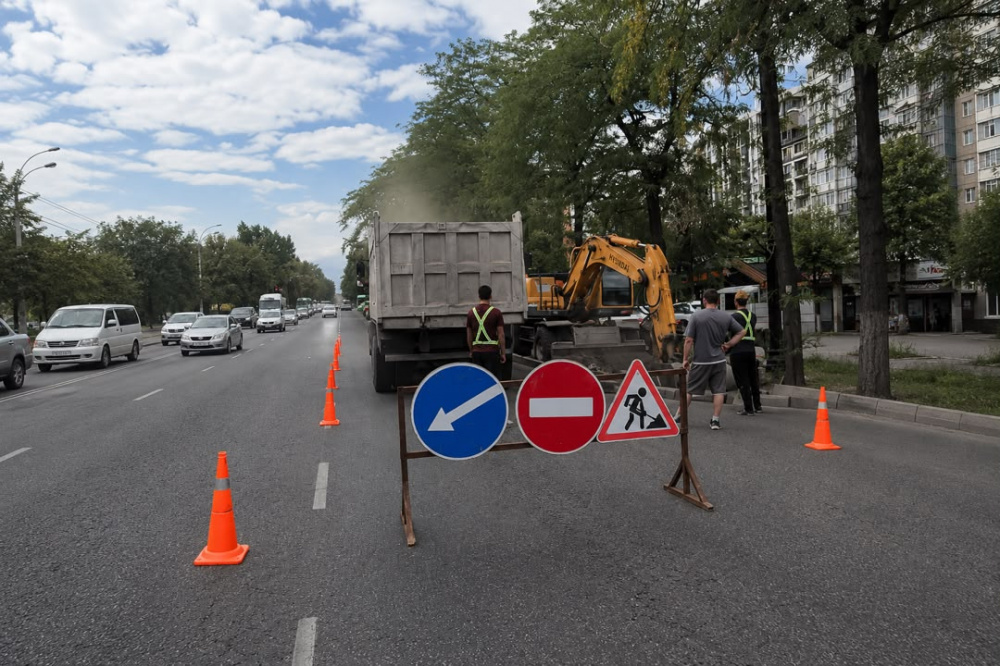 На проспекте Айтматова возможны временные ограничения движения
