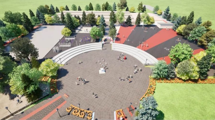 Reconstruction of recreation park ongoing in Kochkor district