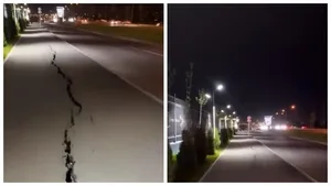Call-центр: тротуар возле футбольных полей "Мурас Юнайтед" треснул пополам (видео)