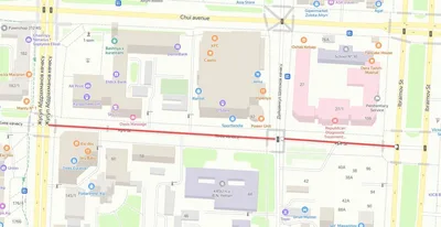 В центре Бишкека ограничили движение по улице Киевской