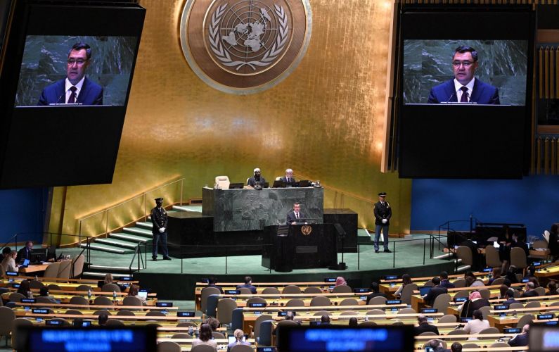 Sadyr Japarov addresses world leaders ahead of UN Security Council elections