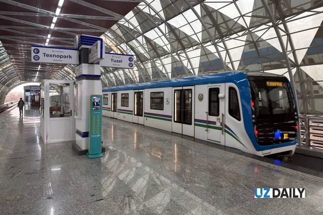 Метрополитен Узбекистана увеличил перевозки пассажиров на 7%