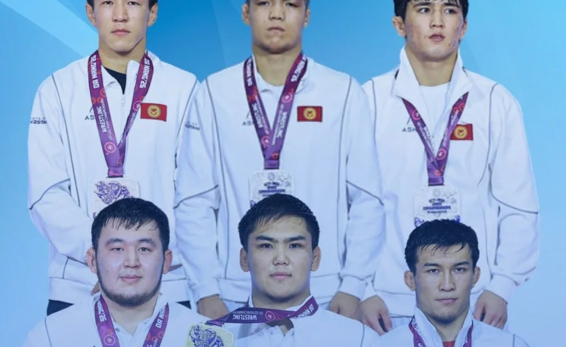 Кыргызстан завоевал шесть медалей на чемпионате Азии по спортивной борьбе