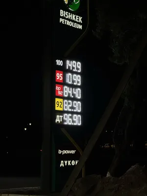 В Кыргызстане бензин АИ-95 подорожал почти до 110 сомов за литр