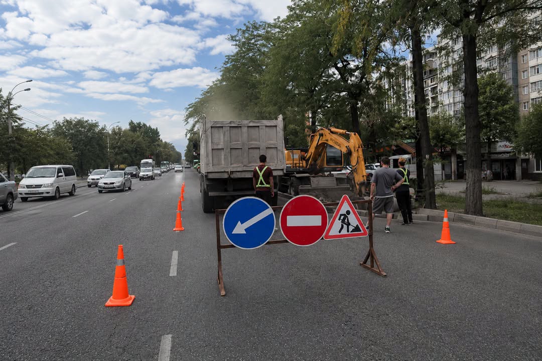 В мэрии Бишкека рассказали о дорожных работах на проспекте Чингиза Айтматова