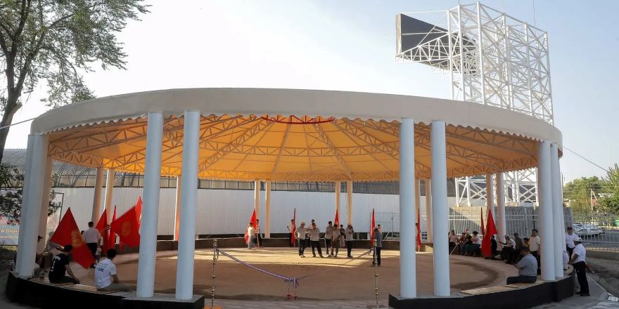 В городе Ош открыли площадку для национальной игры ордо