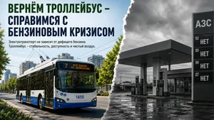 "Троллейбусам бензин не нужен!" Активисты предложили способ смягчить топливный кризис