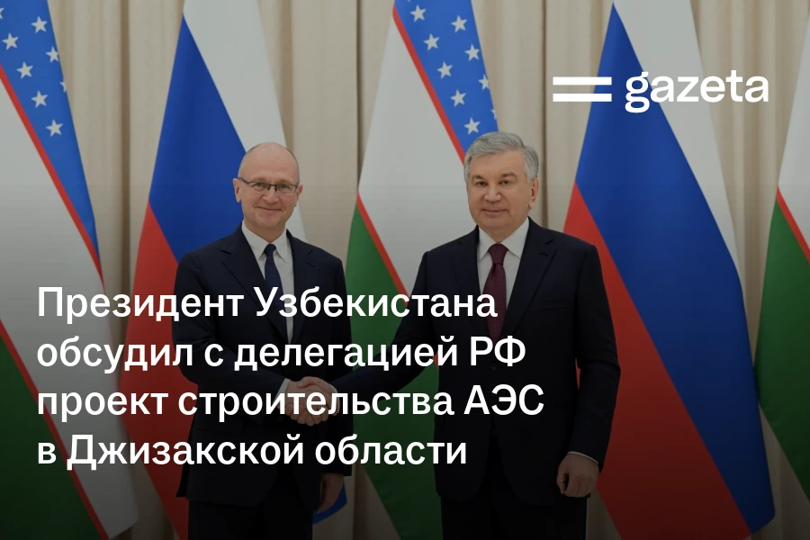 Президент Узбекистана обсудил с делегацией РФ проект строительства АЭС в Джизакской области