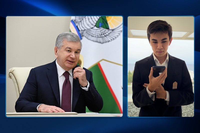 President Mirziyoyev congratulates Javokhir Sindarov on Candidates Tournament victory