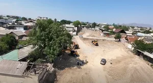 В городе Ош расширяют улицу Абдыкадырова