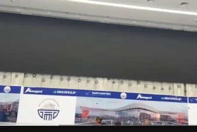 В аэропорту «Манас» установят LED-экран длиной 115 метров