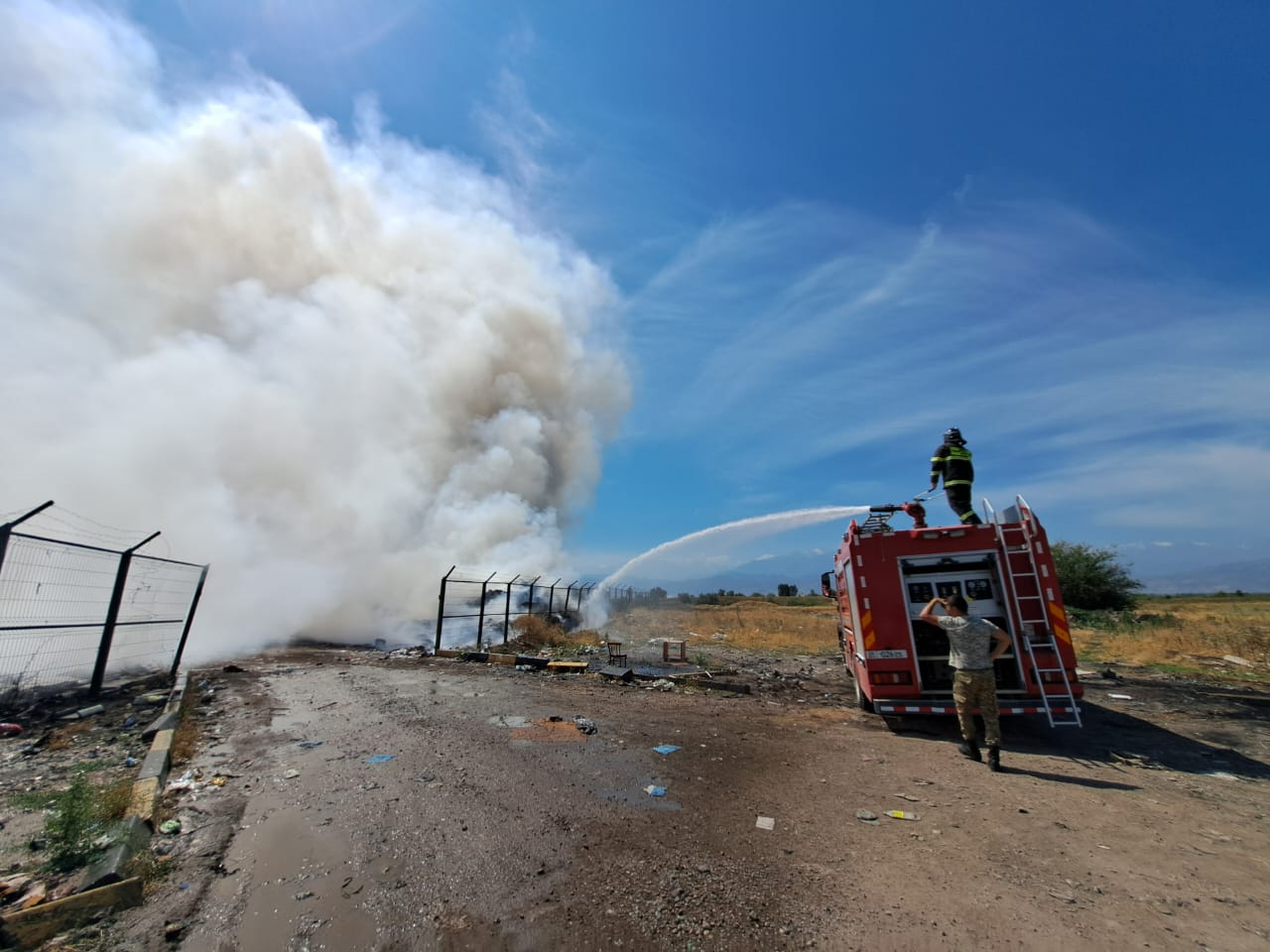 Мэрию Канта оштрафовали после пожара на мусорном полигоне
