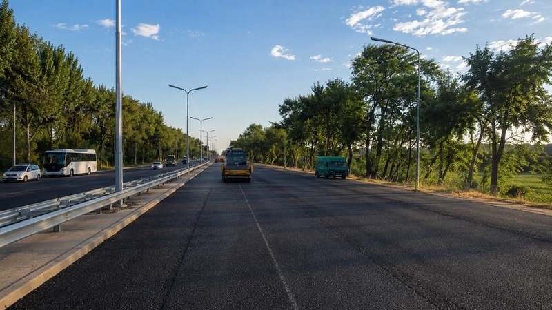 Fifth phase of rehabilitation of road to Manas Airport starts in Bishkek