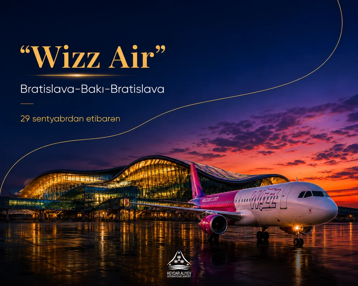Wizz Air запускает прямые рейсы между Баку и Братиславой