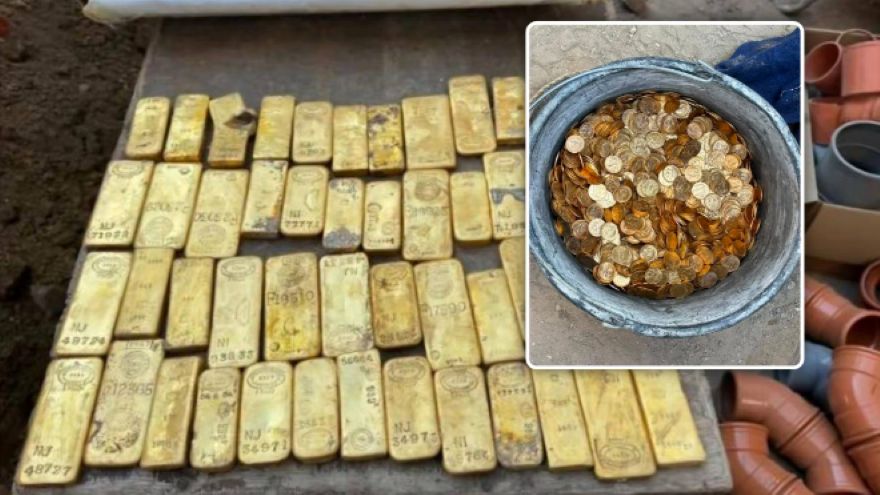 В Бельгии в стене дома нашли клад из золотых слитков и монет на 9 миллионов евро