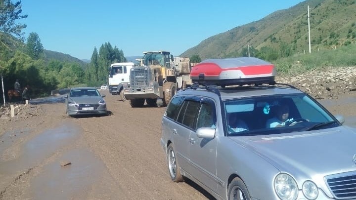 North-South alternate road reopened after road services clear mudflow debris