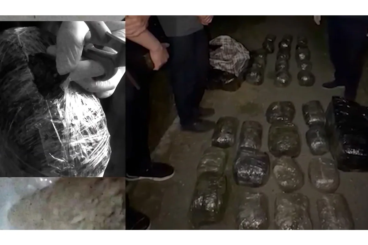 В Низаминском районе у наркокурьера изъяли до 30 кг марихуаны
