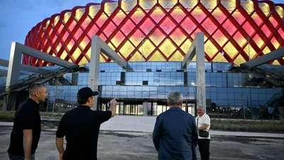 Жапаров проверил готовность "Бишкек Арены" к открытию Всемирных игр кочевников