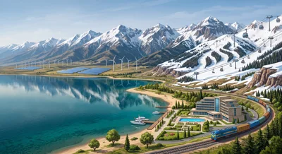 Иссык-Куль в строительных лесах: какие крупные проекты реализуют в курортном регионе