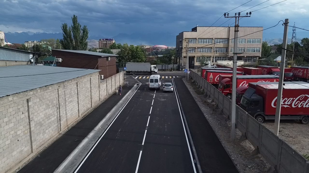 В Бишкеке после капремонта открыли 600-метровый участок улицы Лущихина