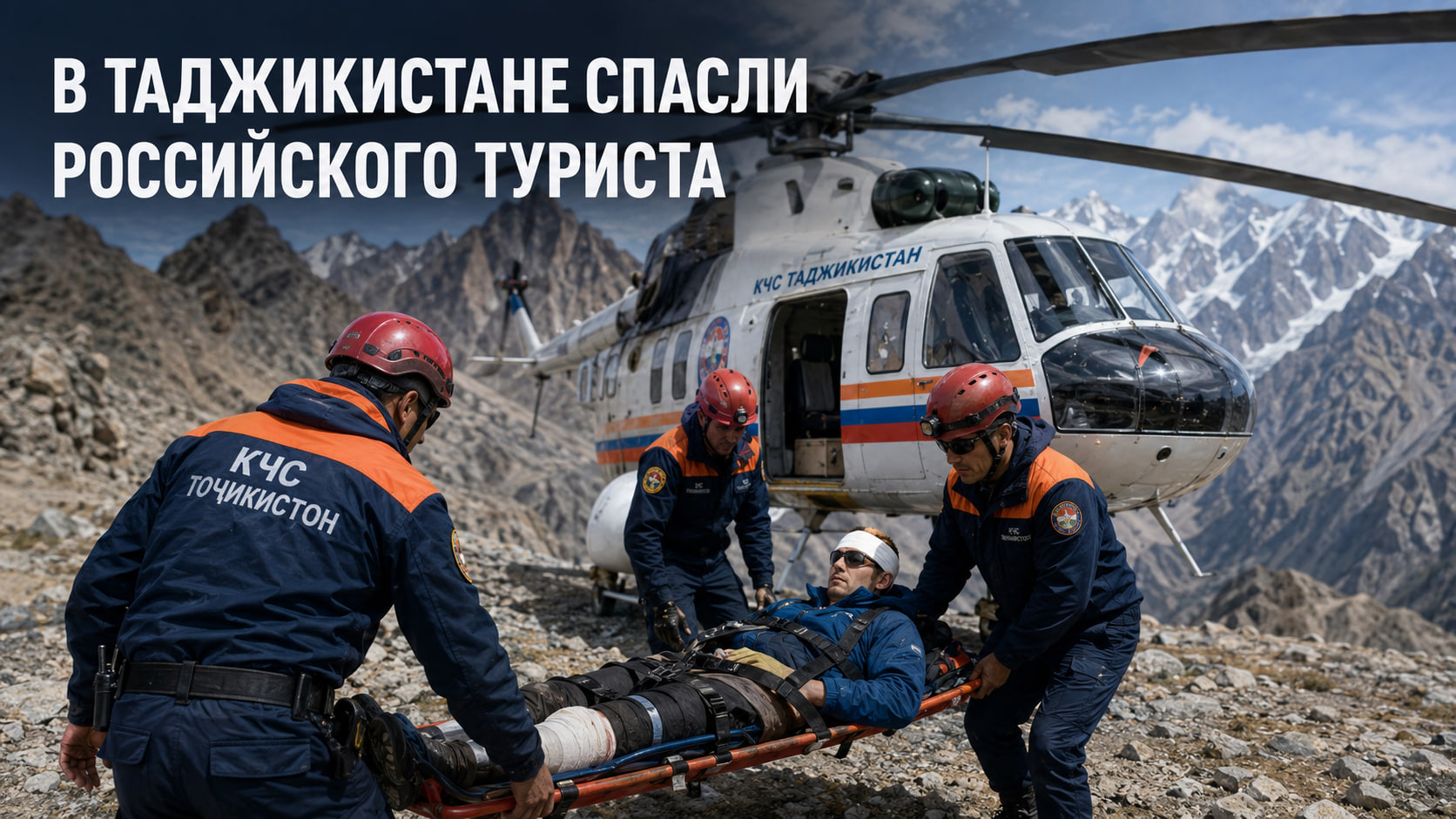 В Таджикистане спасли российского туриста, получившего травмы в горах