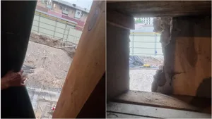 Рядом со строящейся многоэтажкой вновь обрушилась стена дома (видео)