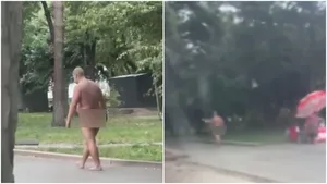 В Бишкеке заметили голого мужчину, ходившего по улицам (видео)