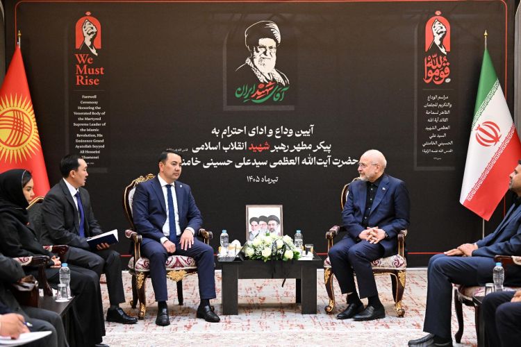 Speaker of Zhogorku Kenesh meets with Speaker of Iranian Parliament