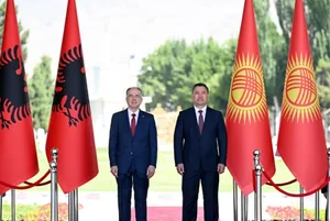 Sadyr Japarov meets with Albanian President Bajram Begaj in Cholpon-Ata
