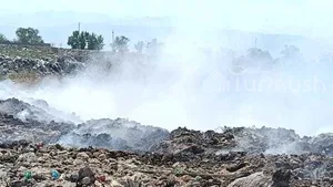 Центр Московского района во второй раз за последние три дня накрыло дымом