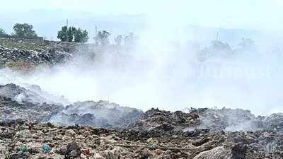 Центр Московского района во второй раз за последние три дня накрыло дымом